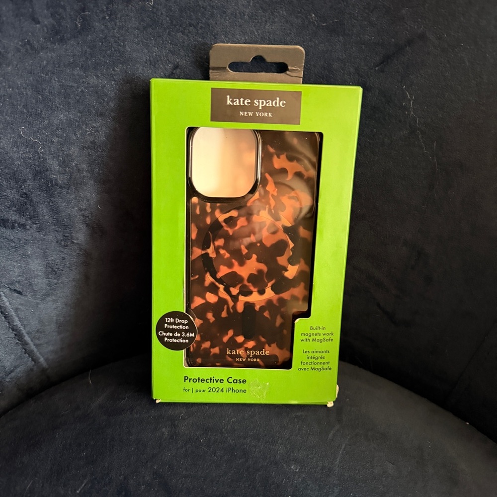 Kate Spade iPhone Case -  Tortoise iPhone 13, 14, 15, 16e Shell Shock